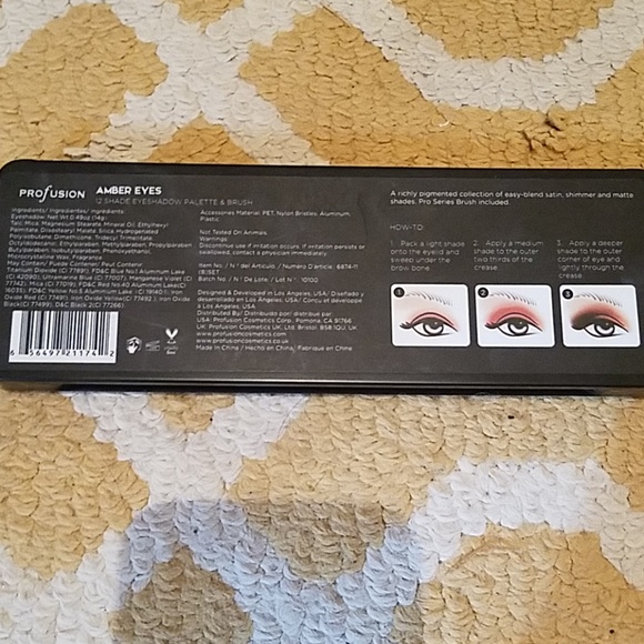 NEW Profusion Amber Eyes Eyeshadow Palette - Picture 3 of 3